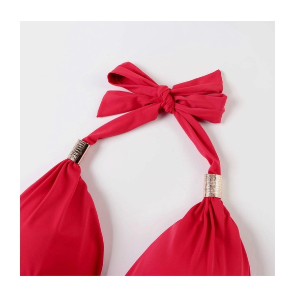 New ✨V-neck Tummy Control Ruched Monokini Swimsuit - Picture 4 of 8